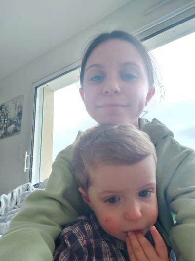 Séverine, Erine, Vincent et Valentin à la maison