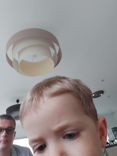 Séverine, Erine, Vincent et Valentin à la maison