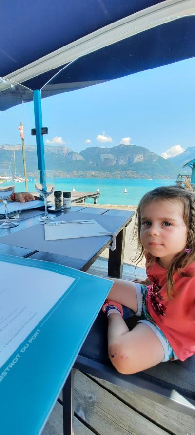 Repas et baignade au Lac d'Annecy