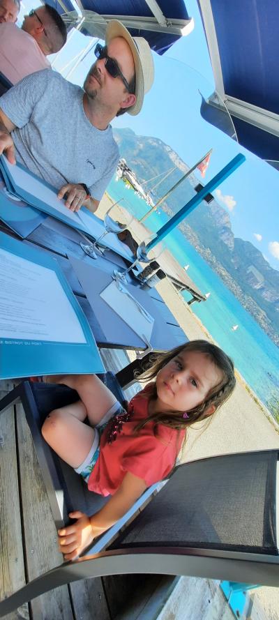 Repas et baignade au Lac d'Annecy