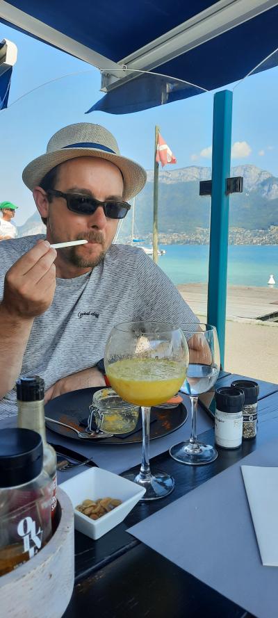 Repas et baignade au Lac d'Annecy