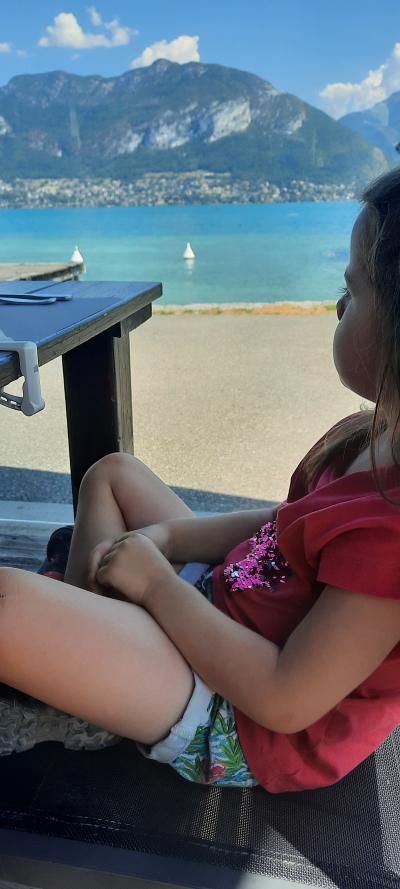 Repas et baignade au Lac d'Annecy