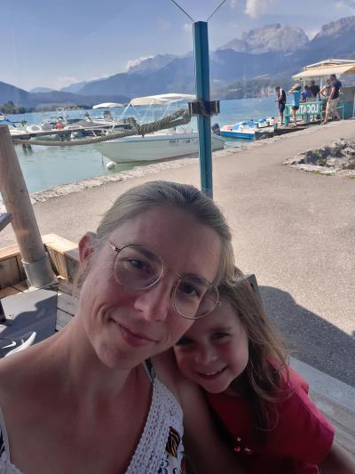 Repas et baignade au Lac d'Annecy