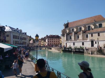 Repas et baignade au Lac d'Annecy