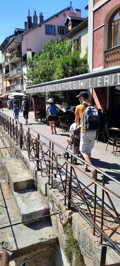 Repas et baignade au Lac d'Annecy
