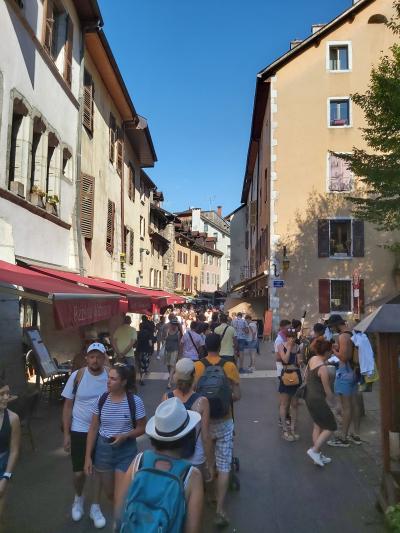 Repas et baignade au Lac d'Annecy