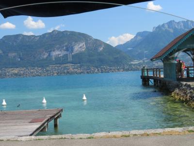 Repas et baignade au Lac d'Annecy
