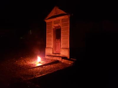Sortie visite du Cimetière d'Elbeuf de nuit avec Chloé et Maxime