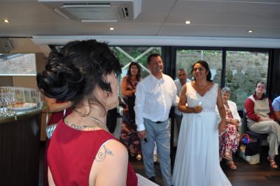 Apéritif et diner sur la seconde péniche