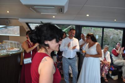 Apéritif et diner sur la seconde péniche