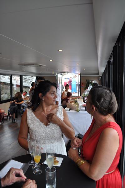 Apéritif et diner sur la seconde péniche