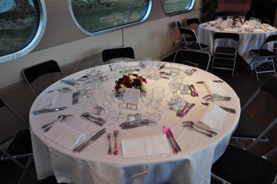 Apéritif et diner sur la seconde péniche