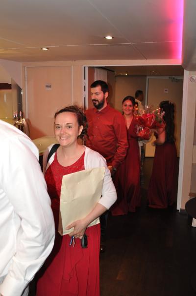 Apéritif et diner sur la seconde péniche