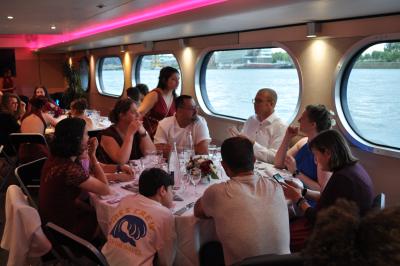 Apéritif et diner sur la seconde péniche