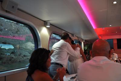 Apéritif et diner sur la seconde péniche