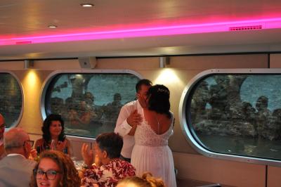 Apéritif et diner sur la seconde péniche