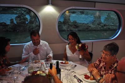 Apéritif et diner sur la seconde péniche