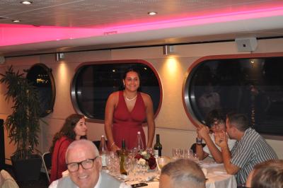 Apéritif et diner sur la seconde péniche