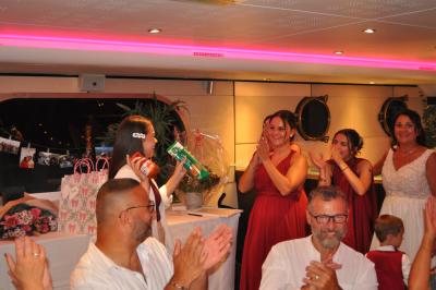 Apéritif et diner sur la seconde péniche