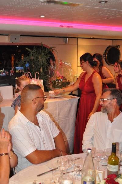 Apéritif et diner sur la seconde péniche