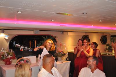 Apéritif et diner sur la seconde péniche