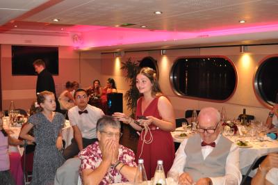 Apéritif et diner sur la seconde péniche