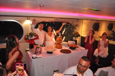 Apéritif et diner sur la seconde péniche