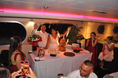 Apéritif et diner sur la seconde péniche