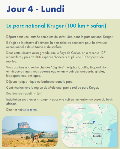 Le parc national Kruger